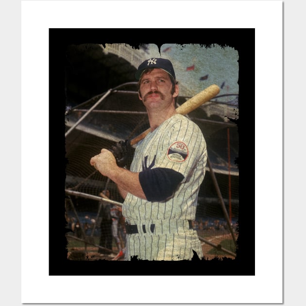 Thurman Munson in New York Yankees, 1976 Wall Art by PESTA PORA